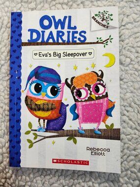 Owl Diaries Eva's Big Sleepover Rebecca Elliott Scholastic Branches Paperback